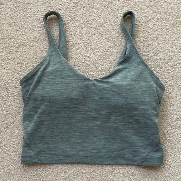 Lululemon NWOT Align Tank Heathered Tidewater Teal Size 8 - Picture 3 of 5